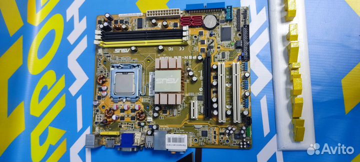 Материнская плата s775 hdmi Asus + проц 2 ядра