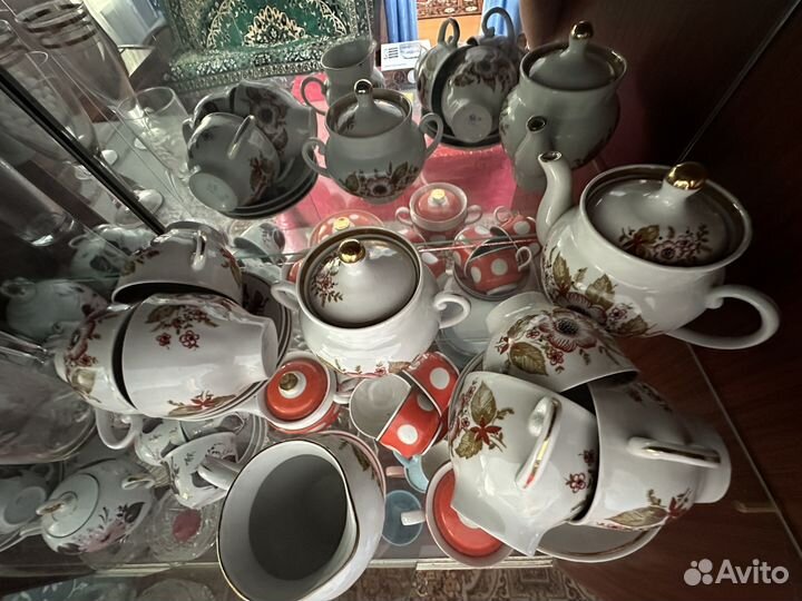 Чайный фарфоровый сервиз СССР