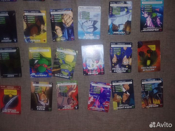 Коллекционные карточки черепашки ninja и ниндзяго