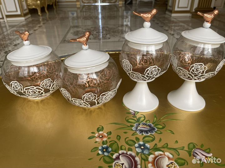 Банки для сыпучих продуктов стекло