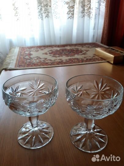 Креманки хрустальные 4 штуки
