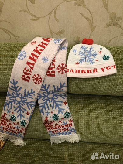 Новый комплект Шапка и шарф Великий Устюг