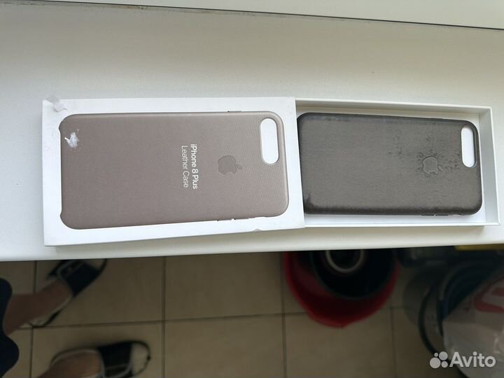 Чехол iPhone 8 plus кожа, оригинал