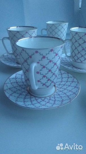 Кофейные пары лфз костяной фарфор.Винтаж