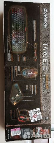 Подарочный набор клавиатура+коврик+мышь+наушники