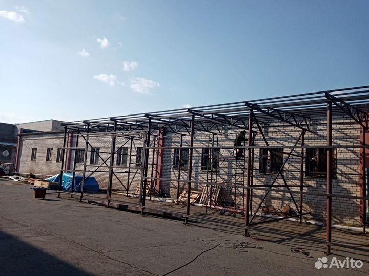 Металлоконструкции,навесы, ангары, входные группы