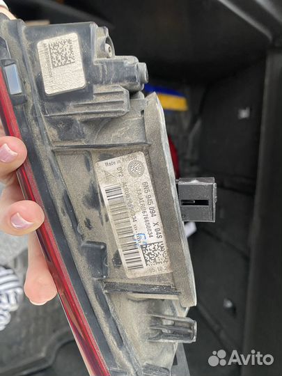 Фара задняя левая volkswagen polo (новый кузов)