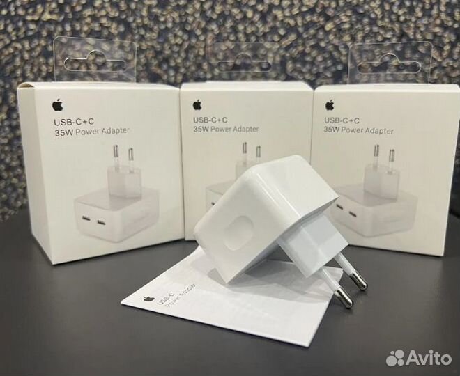 Быстрая зарядка для iPhone 35w блок USB-C