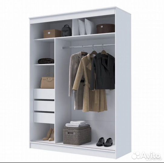 Гранд-1 шкаф-купе 1,6 м зеркальный