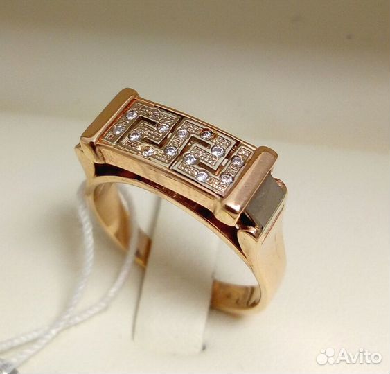 Кольцо / размер 18 / 5,22г / Золото585 / фианиты круглые