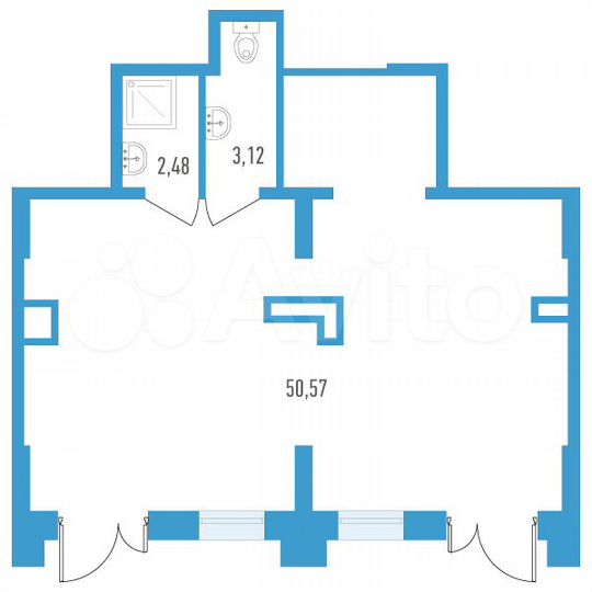 Продам помещение свободного назначения, 56 м²