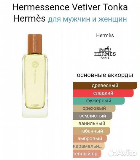Hermes Vetiver Tonka