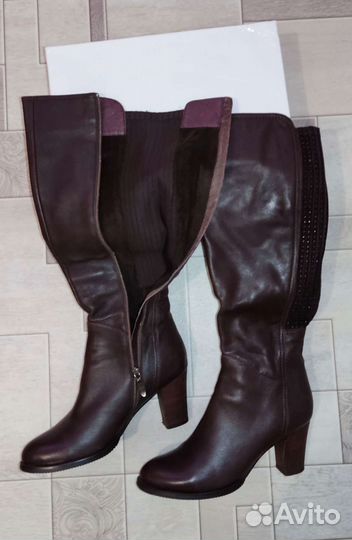 Сапоги женские демисезонные натур