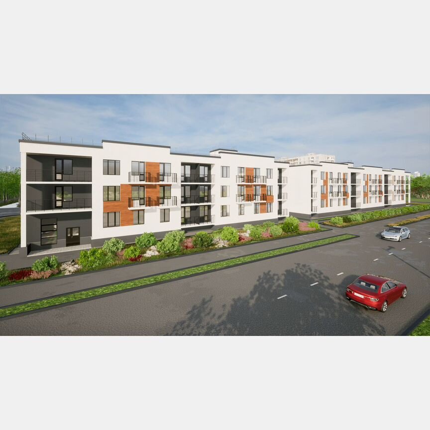 2-к. квартира, 57,7 м², 3/3 эт.