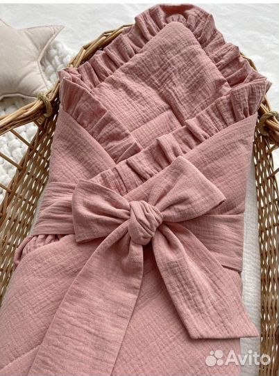 Муслиновый конверт на выписку