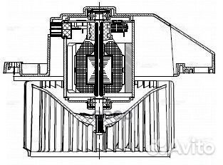 Э/вентилятор отоп. для а/м Hyundai Solaris II
