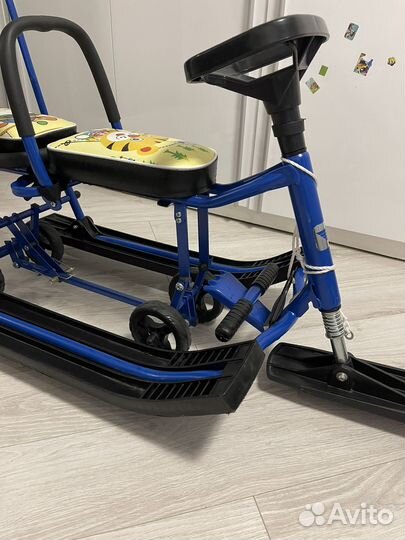 Снегокат Барс для двоих двойни twins baby Wheel