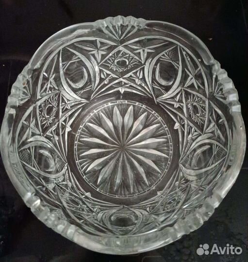 Хрустальная конфетница салатница ваза