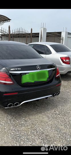 Диффузор на задний бампер mercedes w213