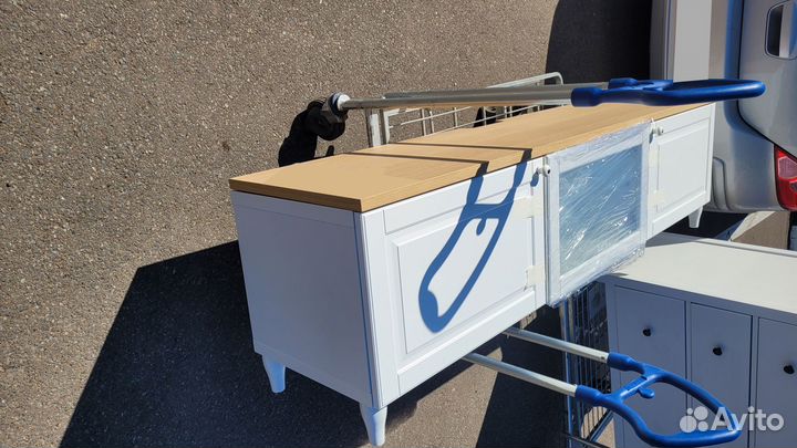 Тумба для тв икеа Бесто 180см