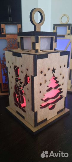 Фонарики из фанеры с подсветкой