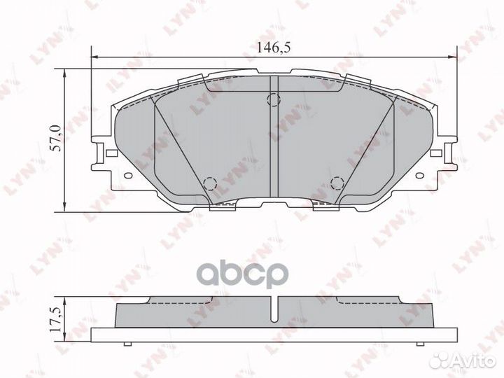 Колодки тормозные дисковые перед BD7572 LYN