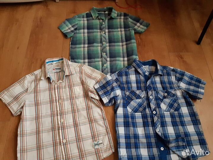 Рубашки на мальчика 128-134