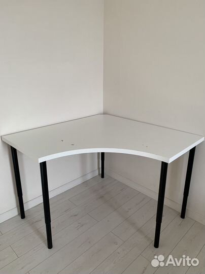 Стол угловой икеа линнмон/адильс