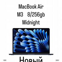 Macbook Air 13 M3 8 256 midnight Новый