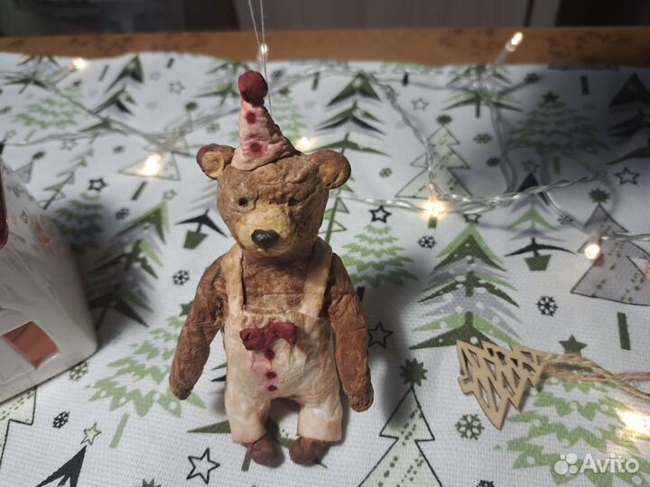 Ватные елочные игрушки