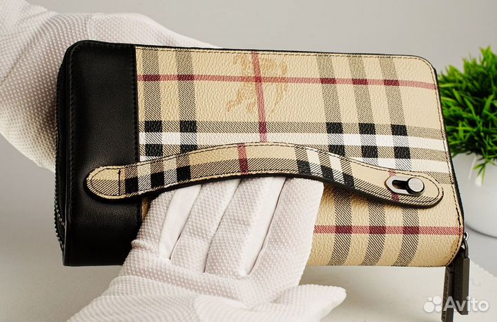 Кошелек Burberry Мужской Кожаный