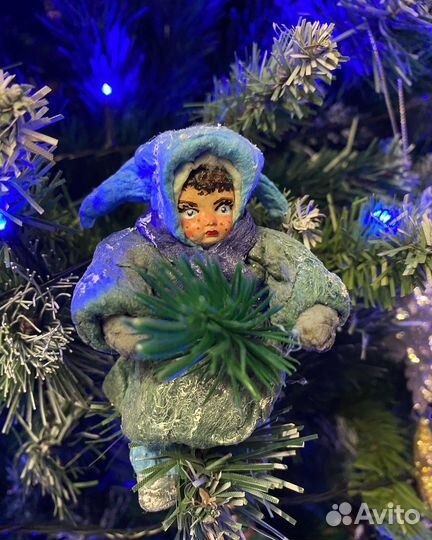 Ватные елочные игрушки новые