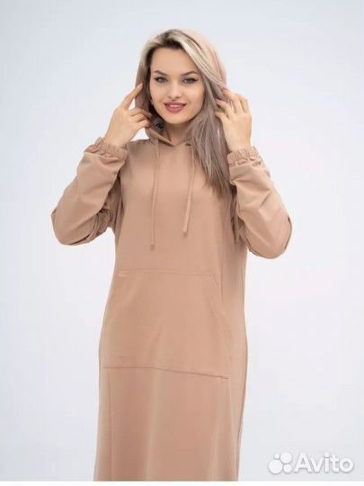 Платье худи мусульманское спортивного типа