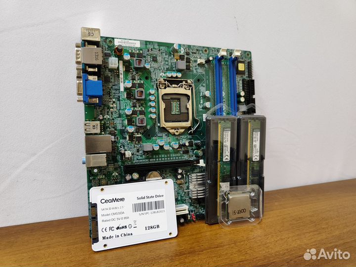 Материнская плата 1155+i5-2300+DDR3-8Gb+SSD 128Gb