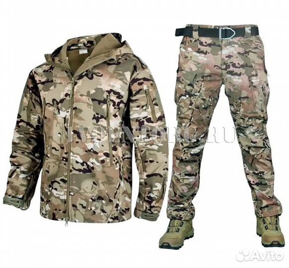 Тактический костюм SoftShell демисезонный