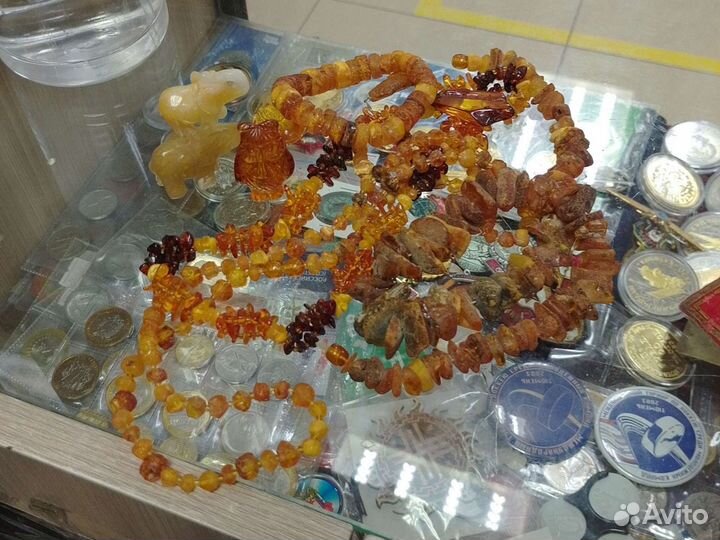 Бусы янтарь,янтарь изделия СССР