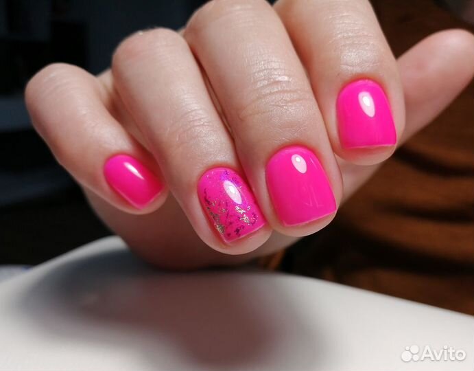 Маникюр, покрытие гель-лак. Наращивание. Scandis