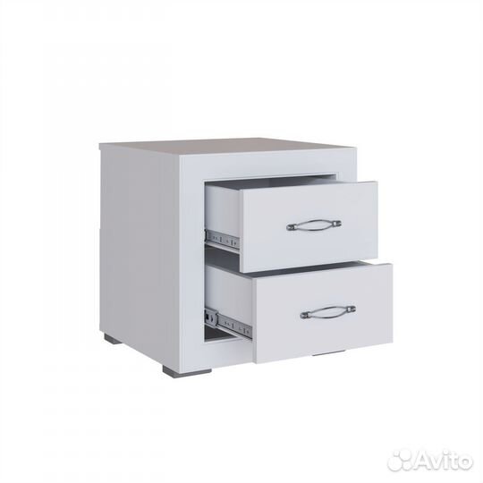 Белая тумба прикроватная. Спальня Леньяна