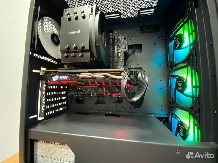 Игровой компьютер i5 10400f, SSD, 750 В, башня 200