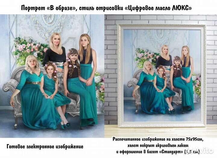 Портрет по фото (Бесплатная доставка по Ростову)