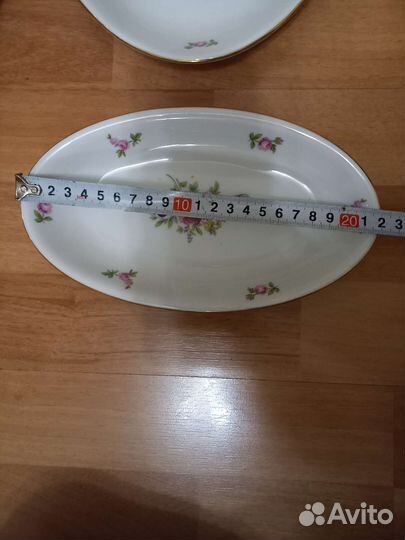 Фарфоровые блюда из набора Мейсенский букет