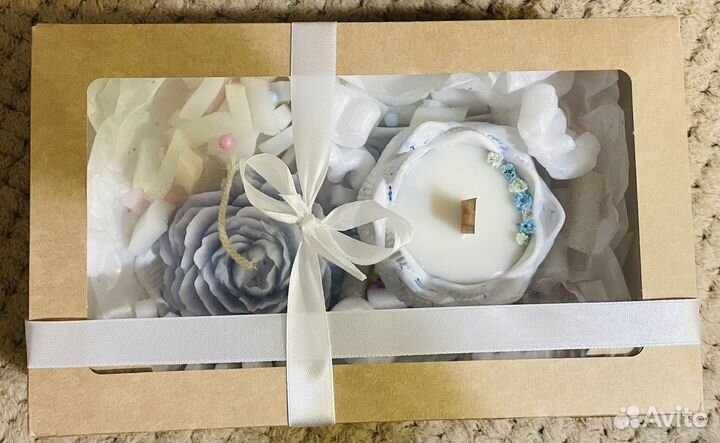 Подарочный набор.Бокс. Свечи