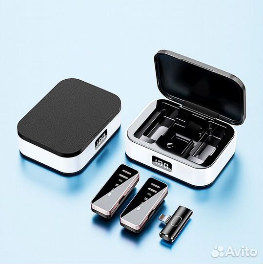 Микрофон петличный беспроводной для телефона