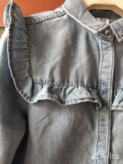 Рубашка джинсовая для девочки