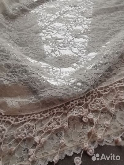 Гипюр ажурная косынка