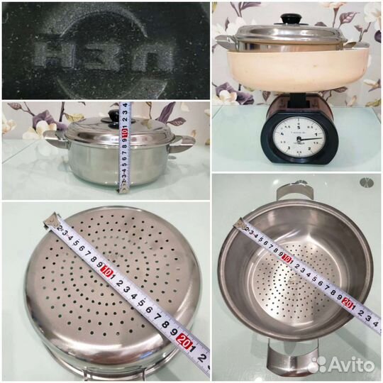 Сковорода, кастрюля, дуршлаг из нержавейки СССР