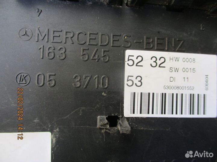 Mercedes W463 W163 эбу комфорта