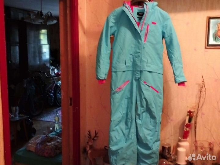 Слитный комбинезон на флиски брюки сторт