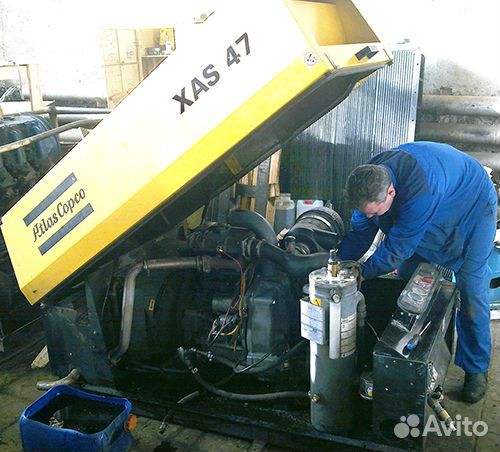 Ремонт дизельных компрессоров atlas copco