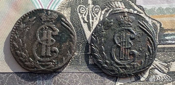 Полушка 1770 год.Сибирская монета